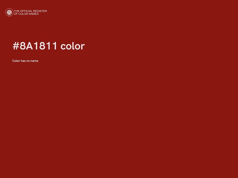 #8A1811 color image