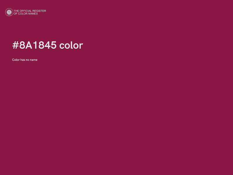#8A1845 color image