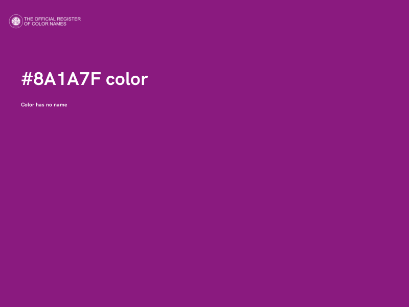 #8A1A7F color image