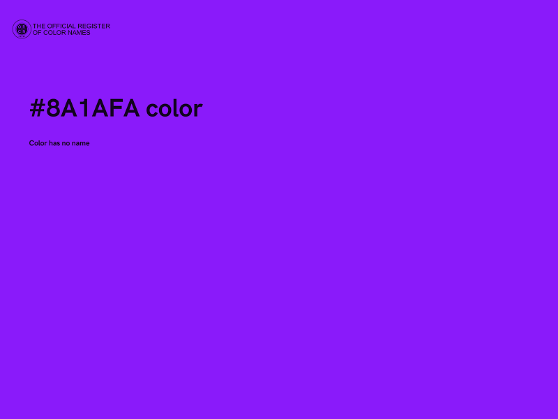 #8A1AFA color image