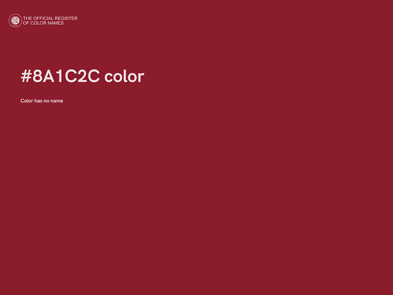 #8A1C2C color image