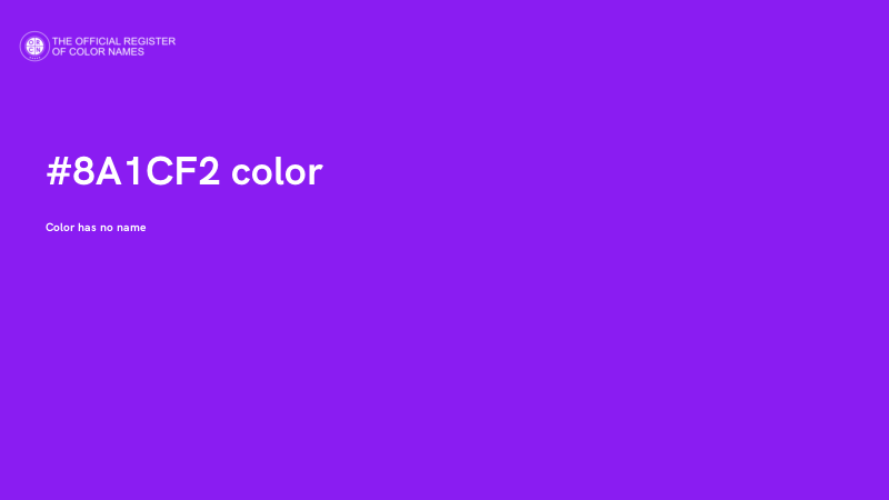 #8A1CF2 color image