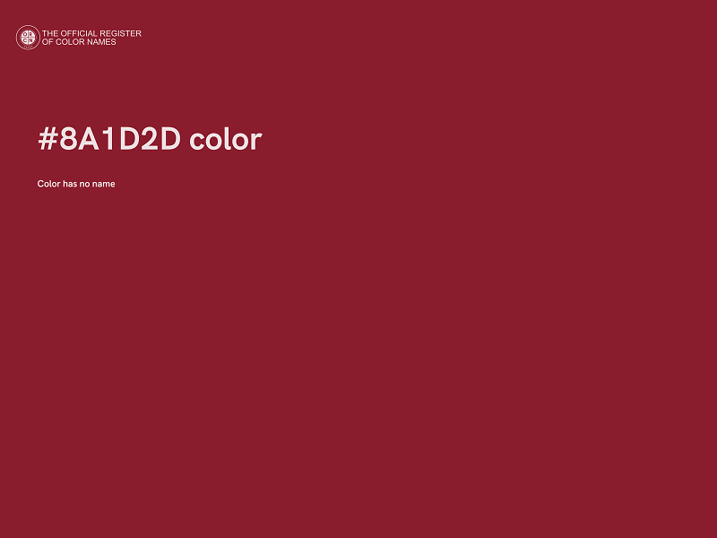 #8A1D2D color image
