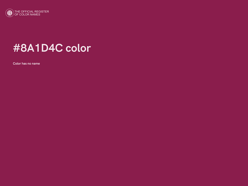 #8A1D4C color image