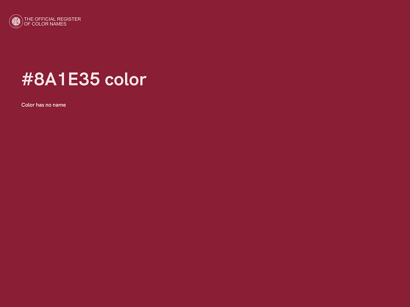 #8A1E35 color image