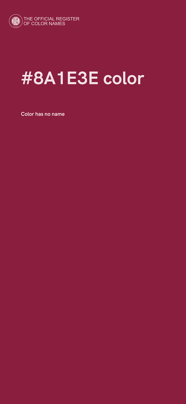 #8A1E3E color image