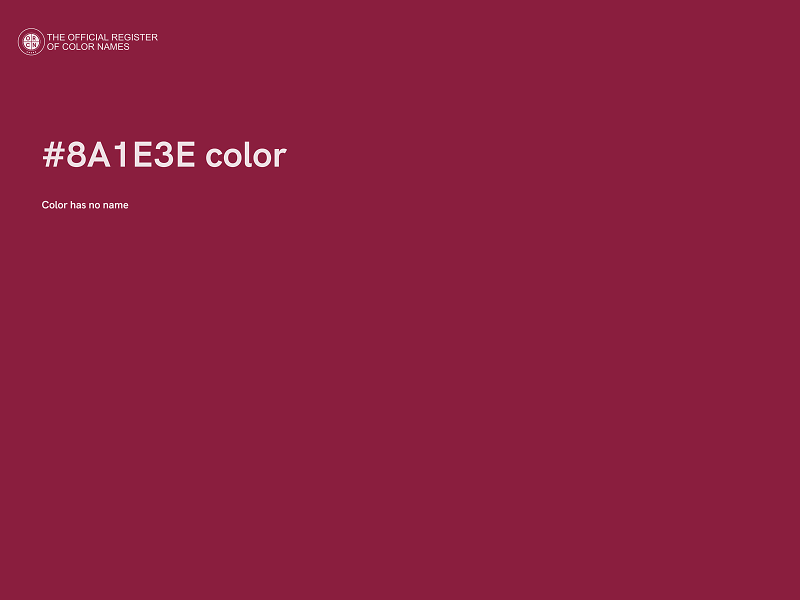 #8A1E3E color image