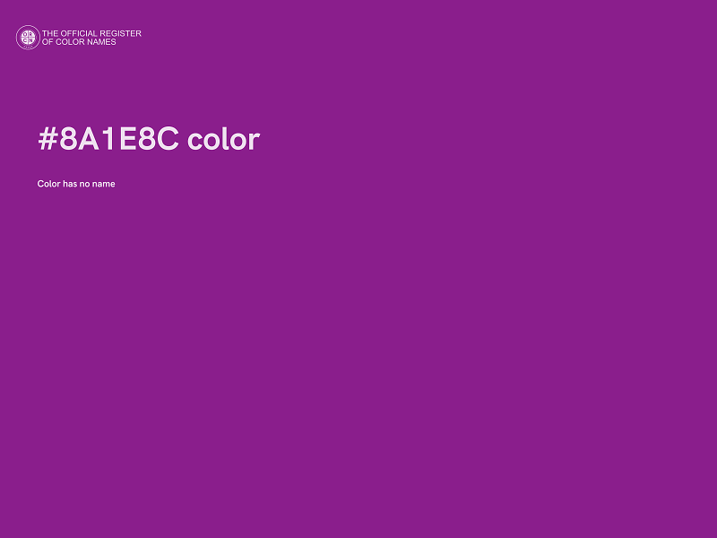 #8A1E8C color image