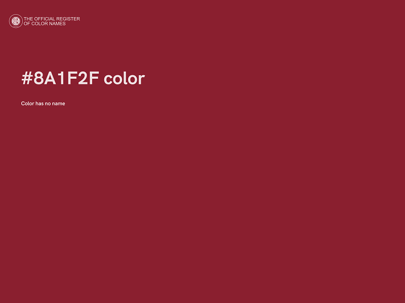 #8A1F2F color image