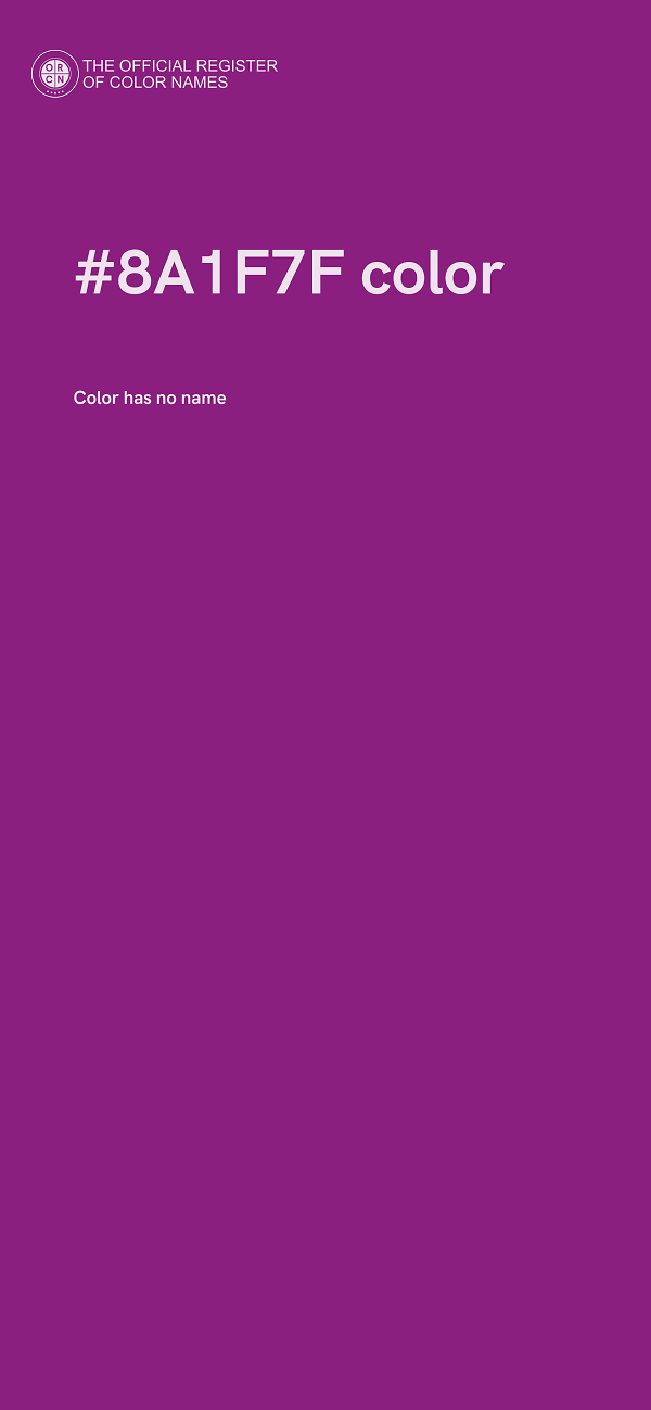 #8A1F7F color image