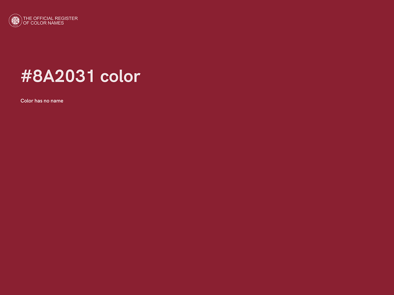 #8A2031 color image