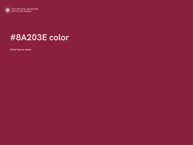 #8A203E color image