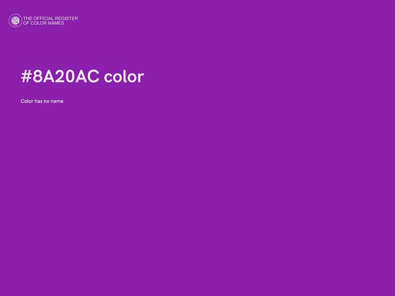 #8A20AC color image