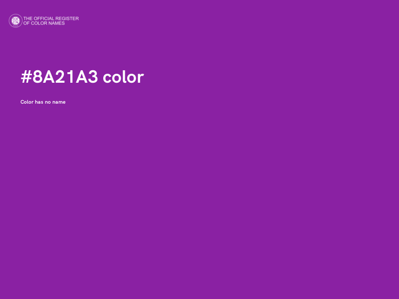 #8A21A3 color image