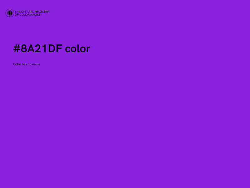 #8A21DF color image