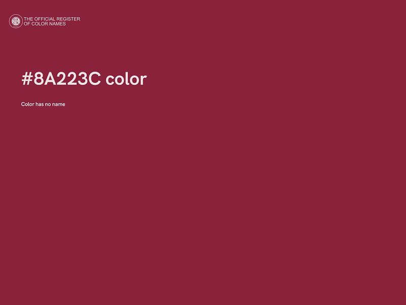 #8A223C color image