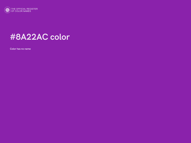 #8A22AC color image