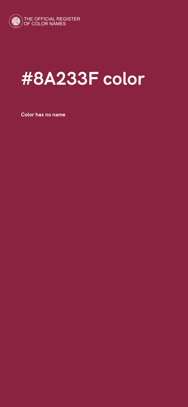 #8A233F color image