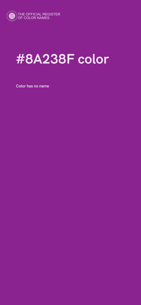 #8A238F color image