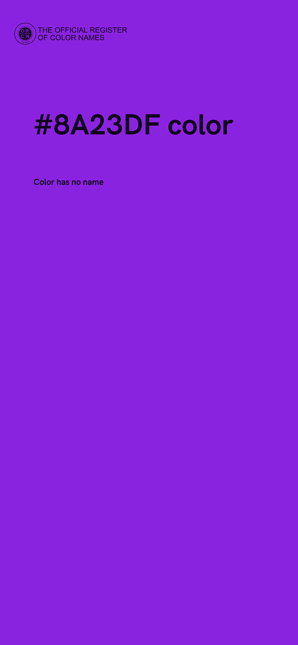 #8A23DF color image