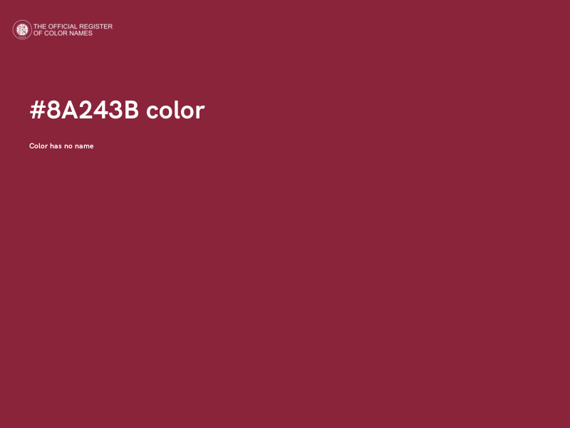 #8A243B color image