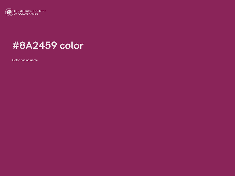 #8A2459 color image