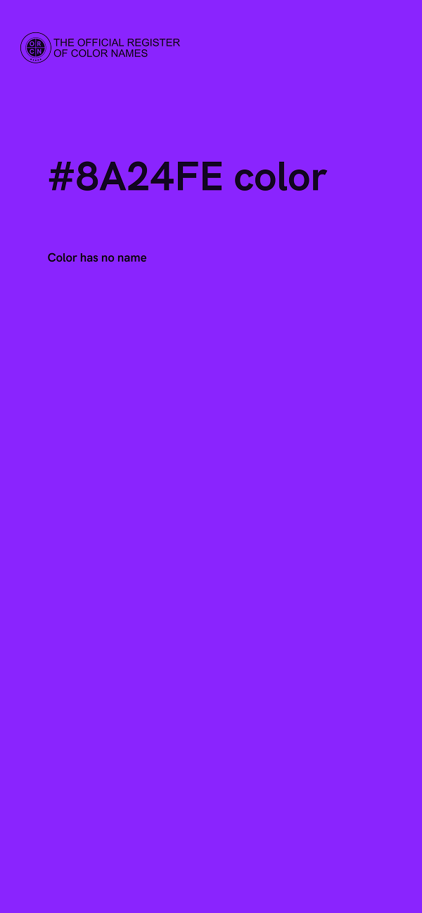#8A24FE color image