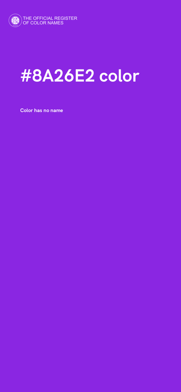 #8A26E2 color image