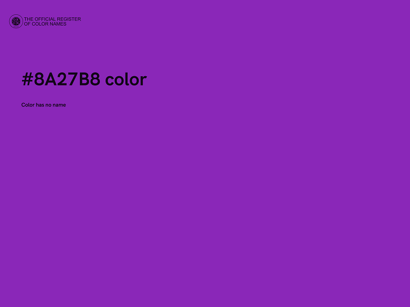 #8A27B8 color image