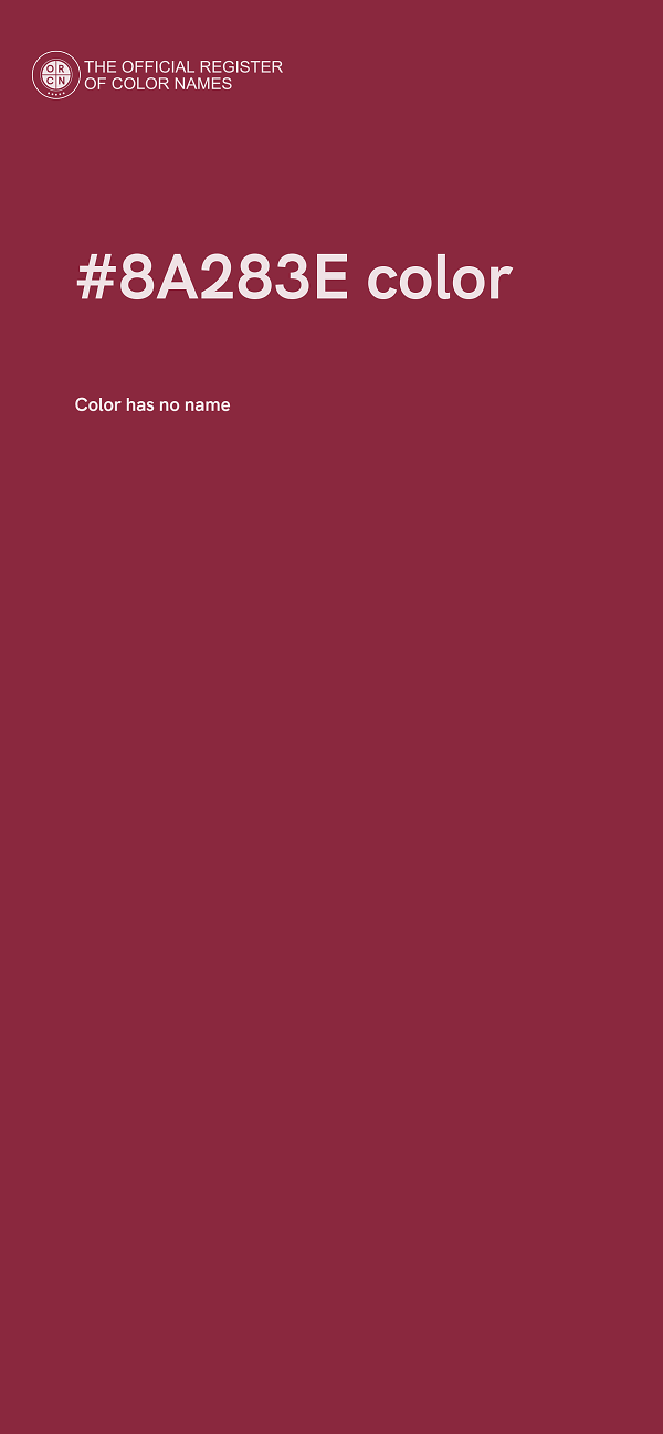 #8A283E color image