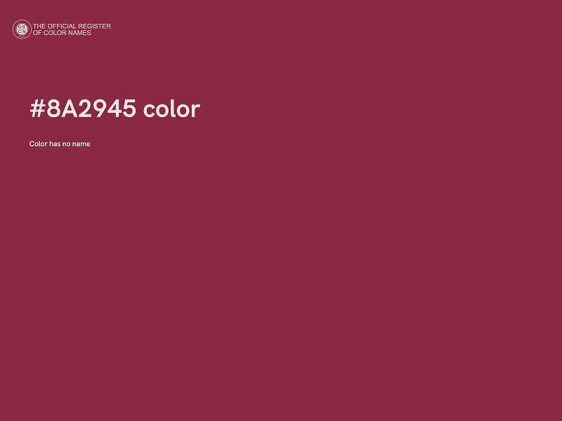 #8A2945 color image