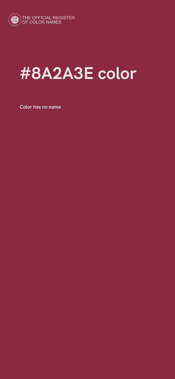 #8A2A3E color image