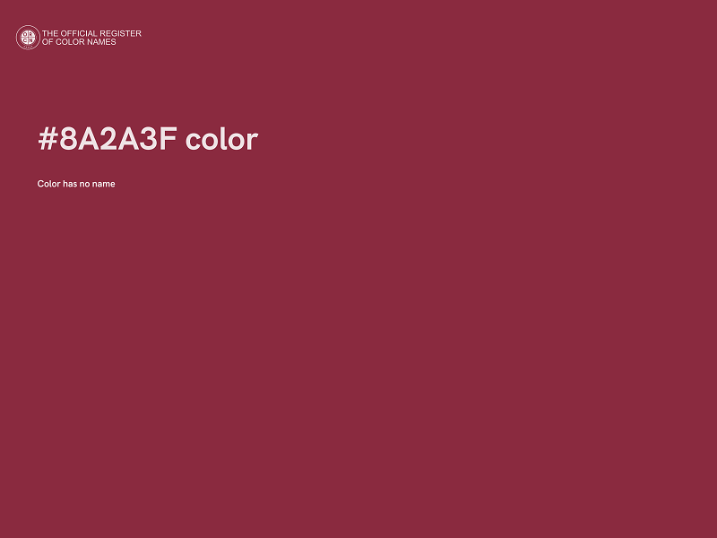 #8A2A3F color image