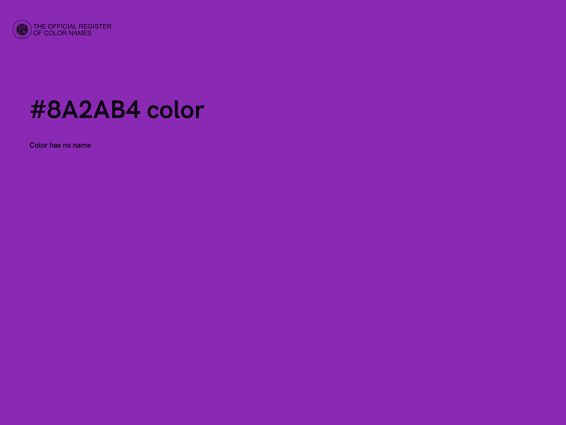 #8A2AB4 color image