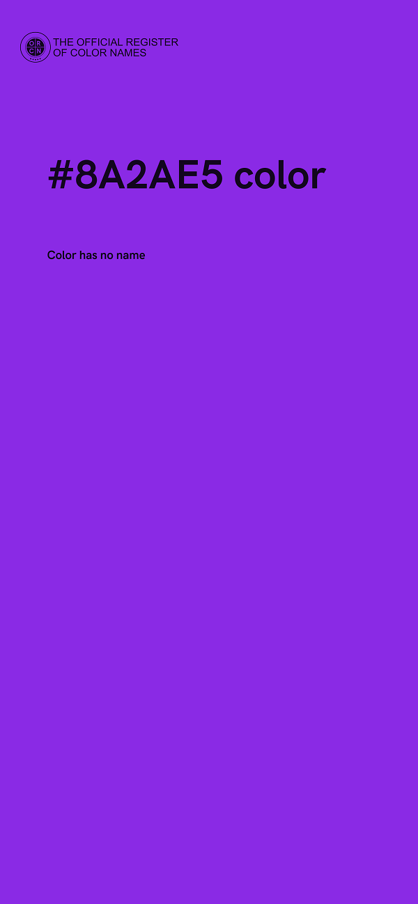 #8A2AE5 color image