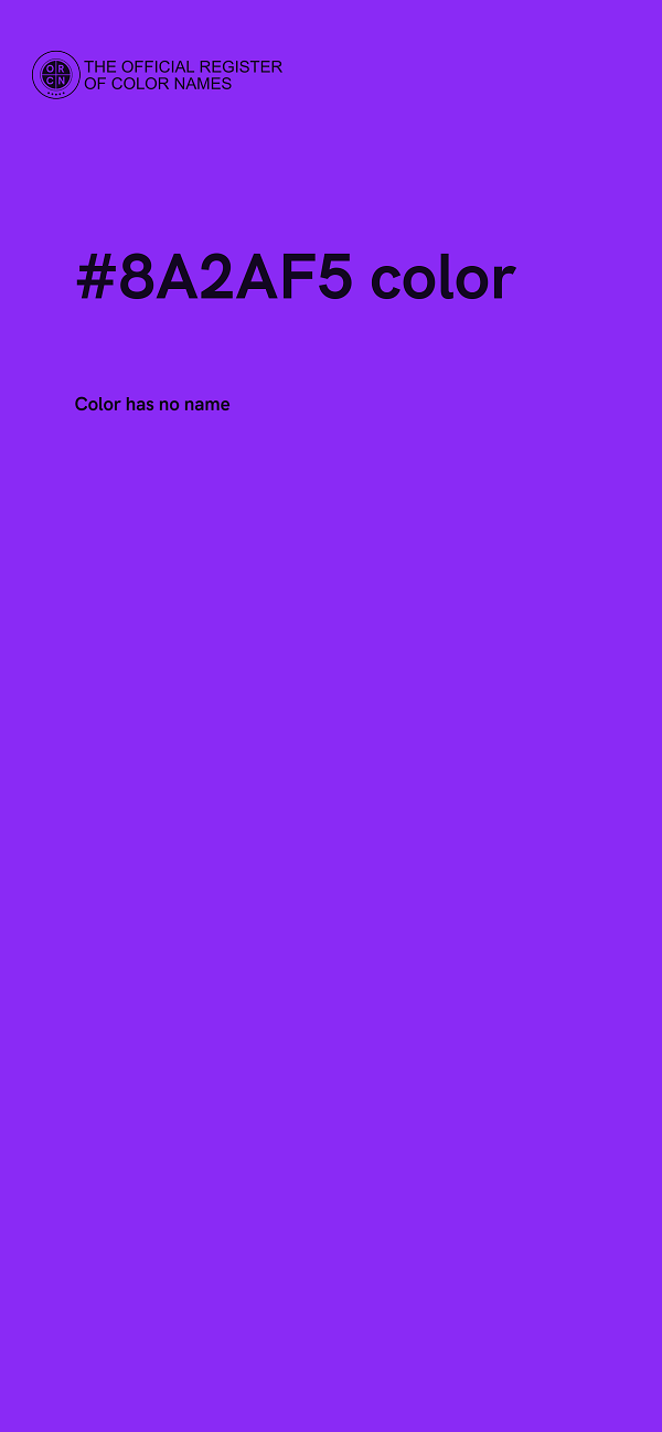 #8A2AF5 color image