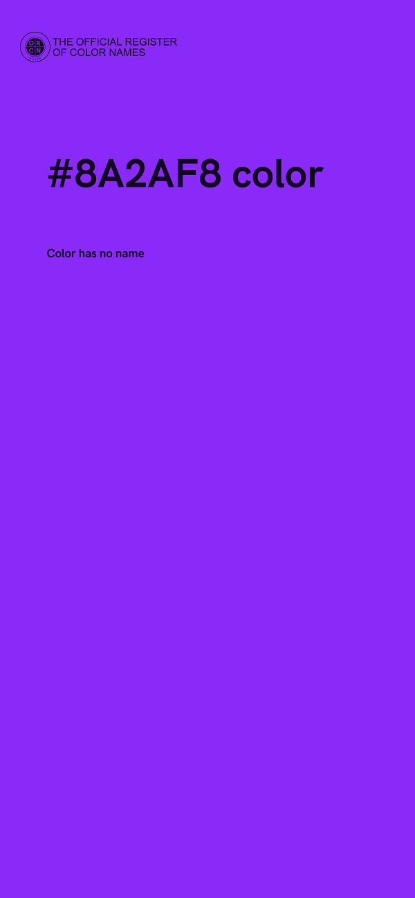 #8A2AF8 color image