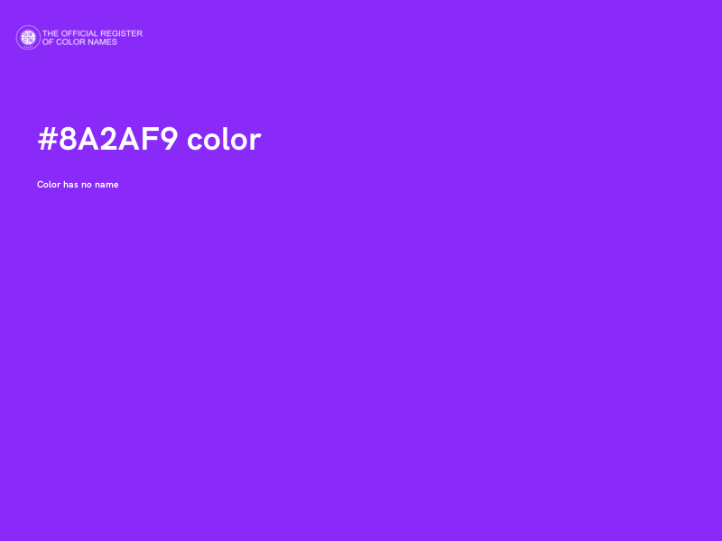 #8A2AF9 color image