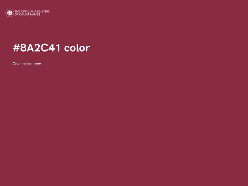 #8A2C41 color image