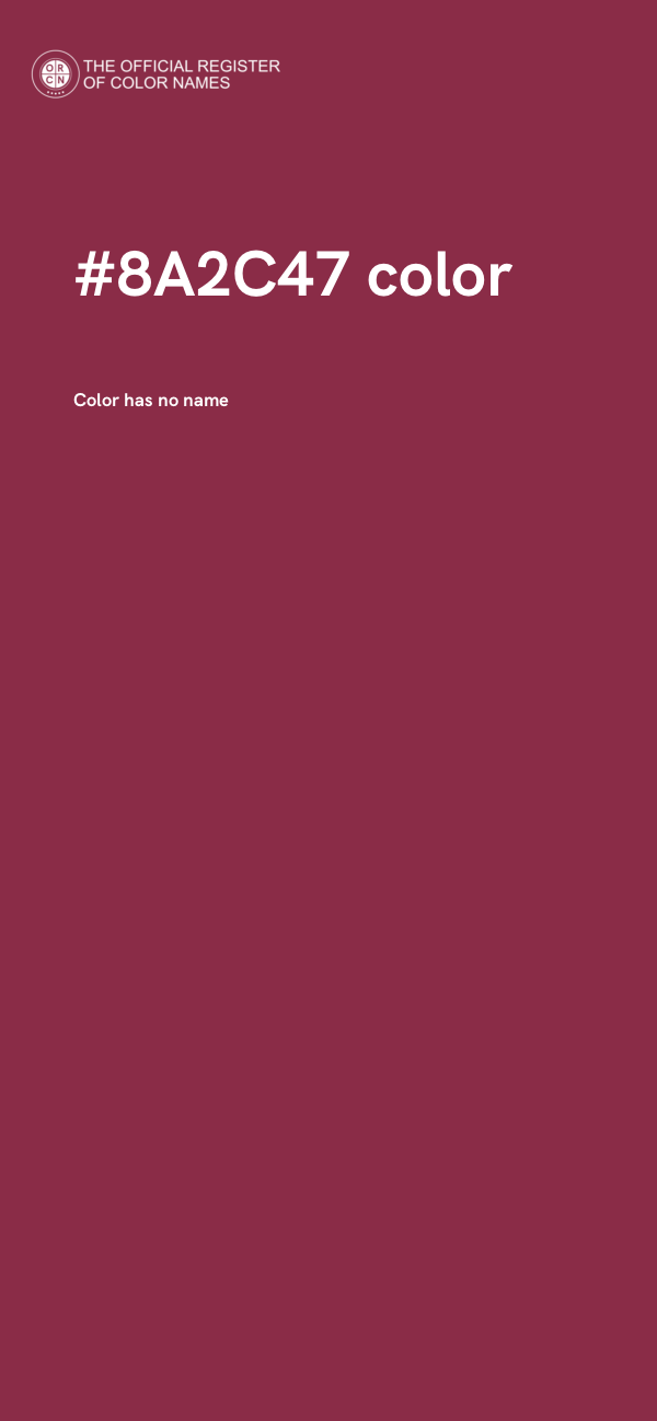 #8A2C47 color image
