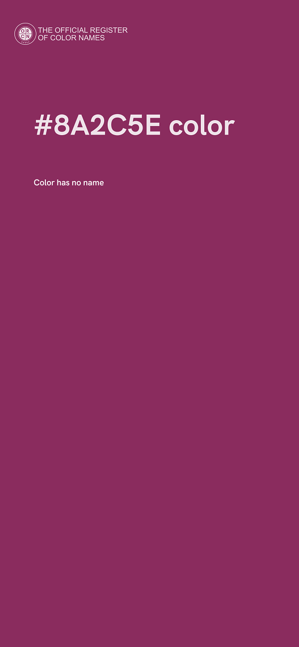 #8A2C5E color image