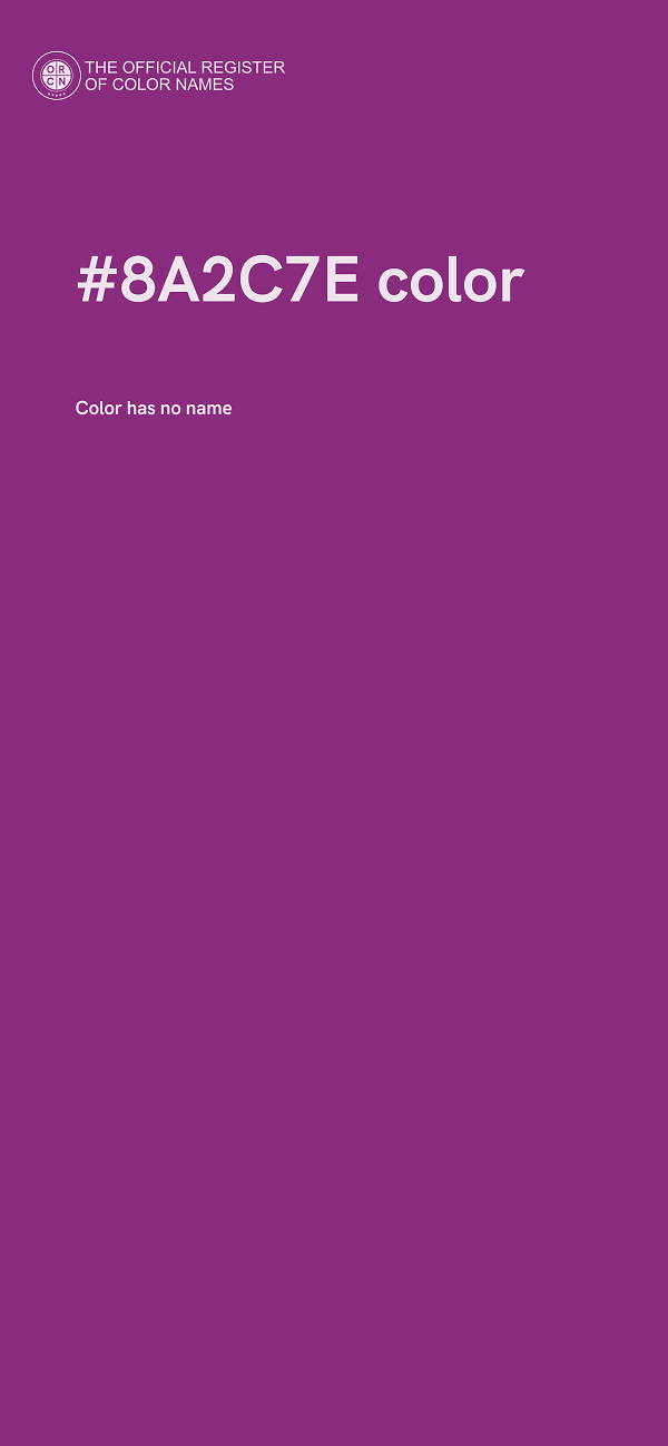 #8A2C7E color image