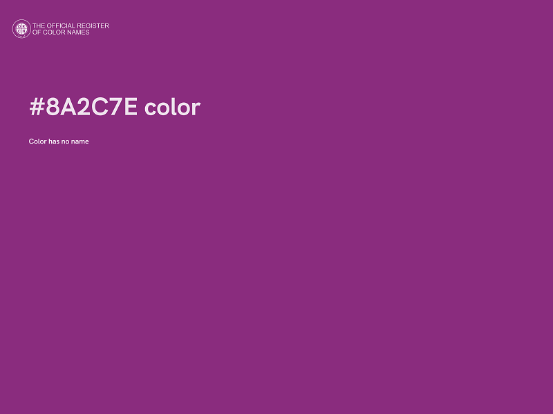 #8A2C7E color image