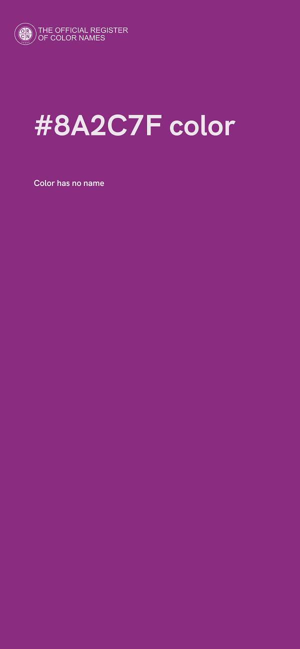 #8A2C7F color image