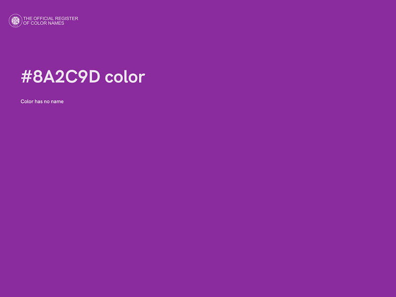 #8A2C9D color image