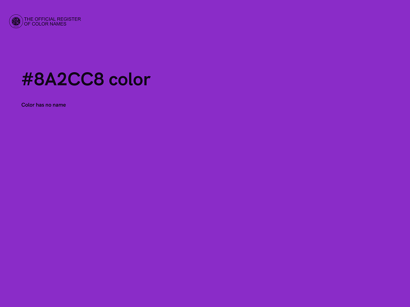 #8A2CC8 color image