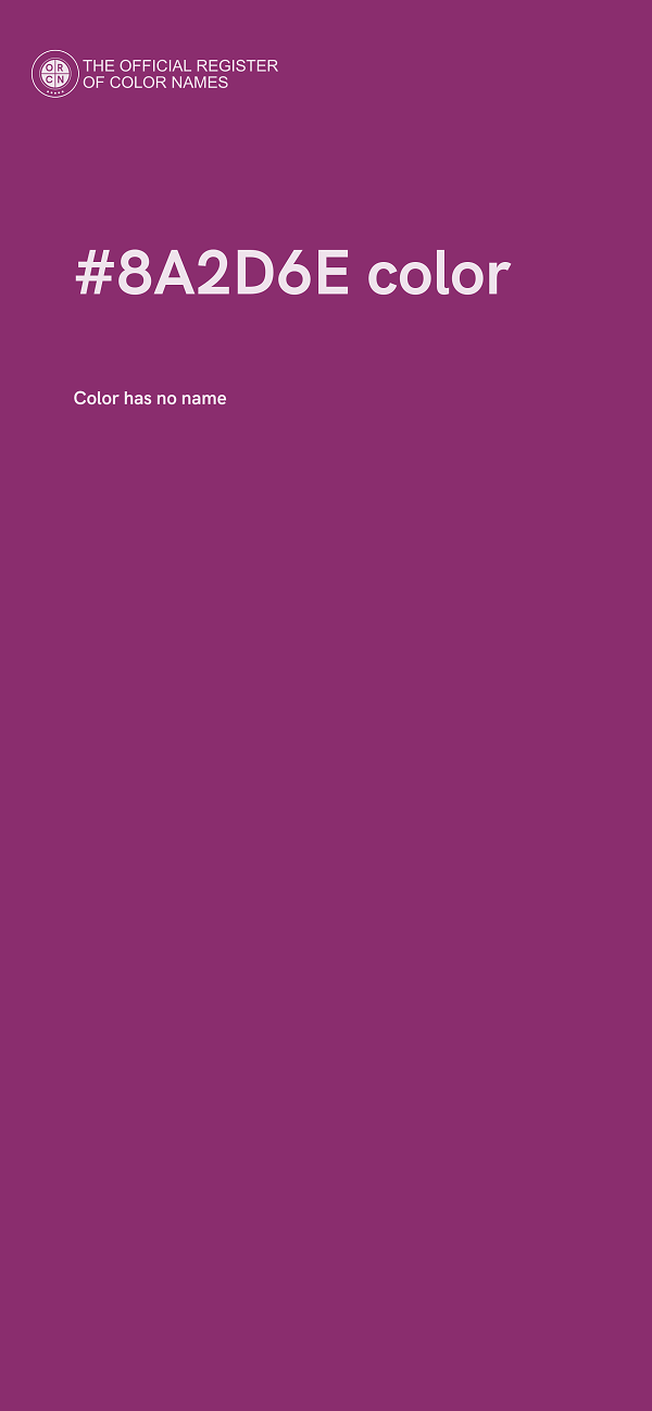 #8A2D6E color image