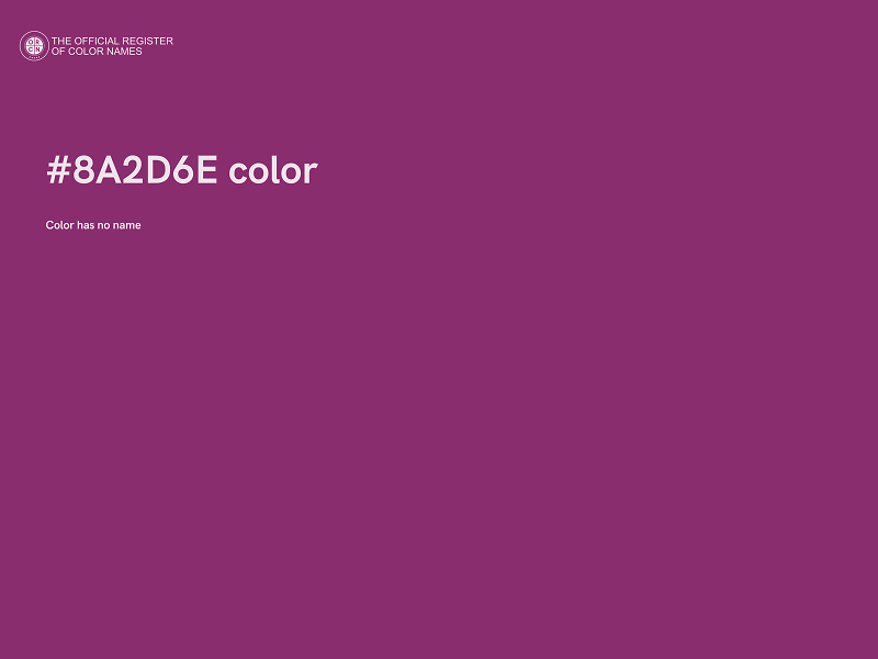 #8A2D6E color image
