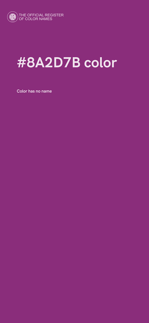 #8A2D7B color image
