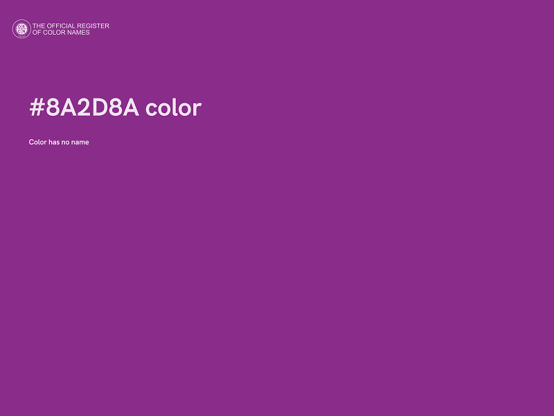 #8A2D8A color image